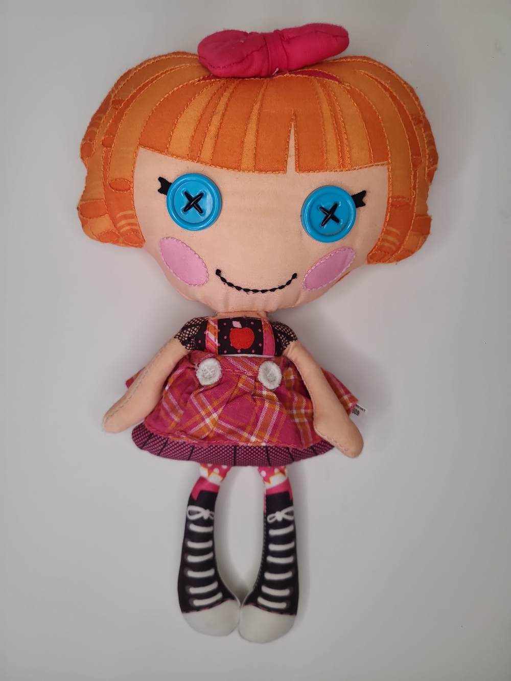Lalaloopsy Plush Doll Soft Bea Spells A Lot Doll MGA Button Eyes 10”